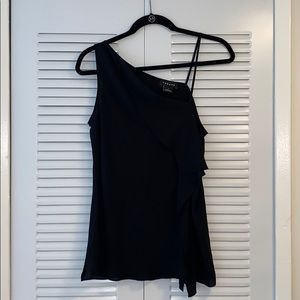 Trouvé Black asymmetrical Strap Top